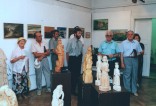 Otwarcie wystawy (2002): (od prawej): dr Stanisław Sobocki z małżonką, 
Michał Kołoda, Artur Szklanny, Zygmunt Pawłowski, Władysław Chajko, NN.