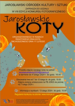 Jarosławskie koty 2024 - konkurs dla miłośników kotów