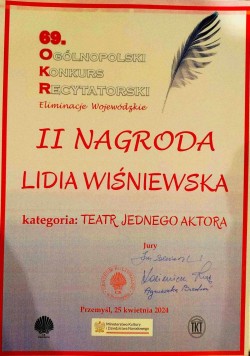 Nominacja aktorki Teatru Kąt Lidii Wiśniewskiej, Fot. foto. Anna Sieczka Photo&FanFactory