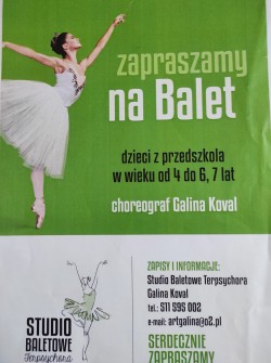 Zajęcia baletowe dla dzieci!