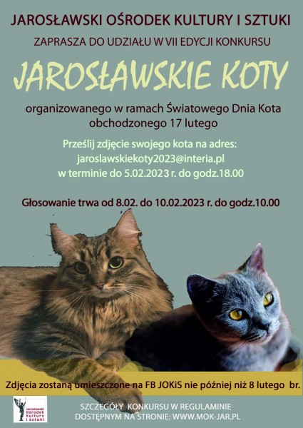 Jarosławskie koty - 7 edycja konkursu fotograficznego