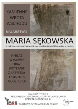 Maria Sękowska - Wystawa malarstwa „Kamienne wrota wschodu